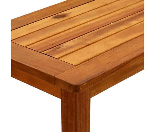 Mesa consola de jardín madera maciza de acacia 80x35x75 cm