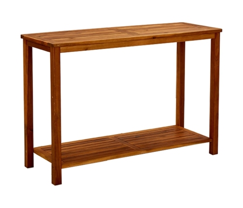 Mesa consola de jardín madera maciza de acacia 110x40x75 cm