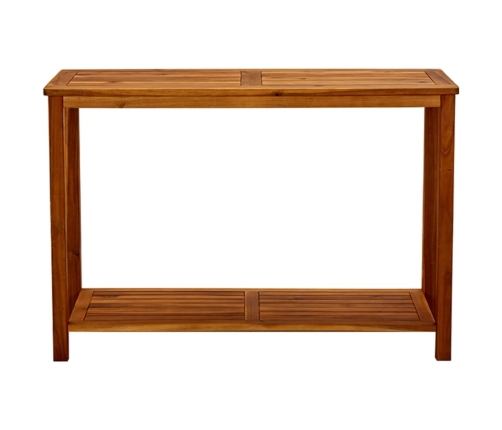 Mesa consola de jardín madera maciza de acacia 110x40x75 cm