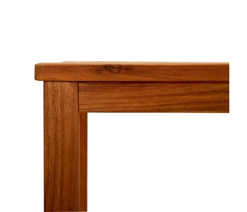 Mesa consola de jardín madera maciza de acacia 110x40x75 cm