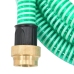 Manguera de succión con conectores de latón PVC verde 29 mm 4 m