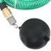 Manguera de succión con conectores de latón PVC verde 29 mm 10m