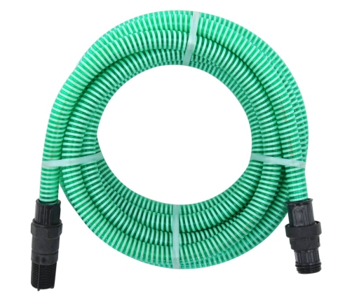 Manguera de succión con conectores de PVC PVC verde 26 mm 4 m