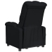 Sillón reclinable eléctrico de tela negro