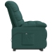 Sillón reclinable eléctrico tela verde oscuro