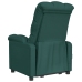 Sillón reclinable eléctrico tela verde oscuro