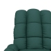 Sillón reclinable eléctrico tela verde oscuro