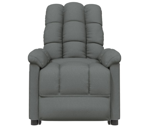 Sillón de masaje eléctrico tela gris oscuro