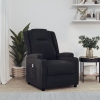 Sillón reclinable eléctrico de cuero sintético negro