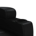 Sillón de masaje eléctrico cuero sintético negro