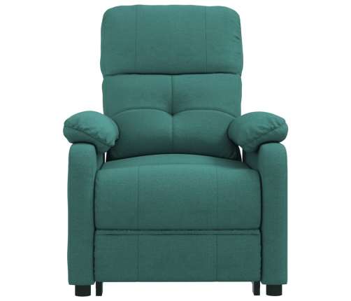 Sillón de masaje eléctrico tela verde oscuro