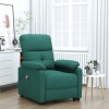 Sillón de masaje eléctrico tela verde oscuro