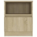 vidaXL Mesita de noche madera contrachapada roble Sonoma 40x40x50 cm