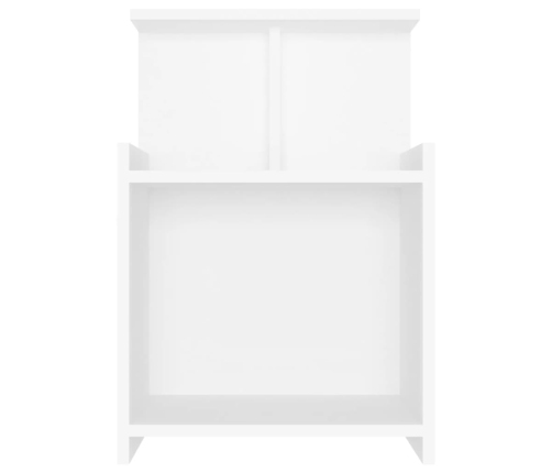 vidaXL Mesita de noche madera contrachapada blanco 40x35x60 cm