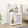 vidaXL Mesita de noche madera contrachapada blanco 40x35x60 cm