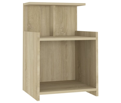 vidaXL Mesita de noche madera contrachapada roble Sonoma 40x35x60 cm