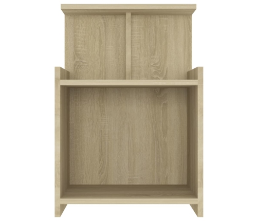 vidaXL Mesita de noche madera contrachapada roble Sonoma 40x35x60 cm