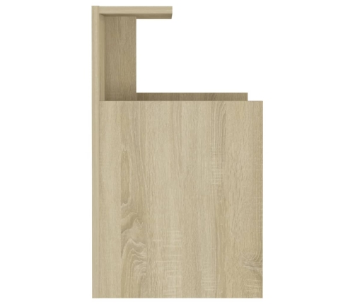 vidaXL Mesita de noche madera contrachapada roble Sonoma 40x35x60 cm