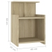 vidaXL Mesita de noche madera contrachapada roble Sonoma 40x35x60 cm