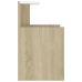 vidaXL Mesita de noche madera contrachapada blanco y roble 40x35x60 cm