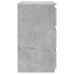 vidaXL Mesita de noche madera contrachapada gris hormigón 40x35x62,5cm