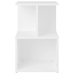 Mesitas de noche 2 uds madera contrachapada blanco 35x35x55 cm