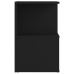 vidaXL Mesitas de noche 2 uds madera contrachapada negro 35x35x55 cm