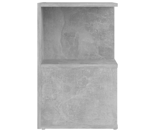 vidaXL Mesita de noche madera de ingeniería gris hormigón 35x35x55 cm