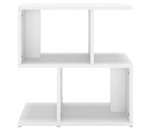 vidaXL Mesita de noche madera contrachapada blanco 50x30x51,5cm