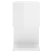 Mesitas de noche 2 uds contrachapada blanco brillo 50x30x51,5cm