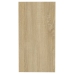 Mesa auxiliar de madera contrachapada roble Sonoma 50x26x50 cm