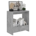 vidaXL Mesa auxiliar de madera contrachapada gris hormigón 50x26x50 cm