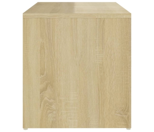 vidaXL Mesa auxiliar de madera contrachapada roble Sonoma 59x36x38 cm