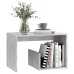 Mesa auxiliar de madera contrachapada gris hormigón 59x36x38 cm