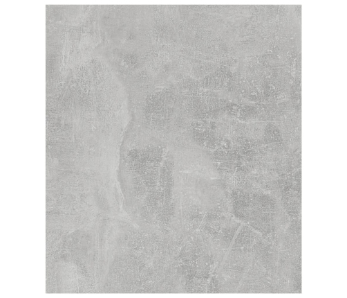 vidaXL Mesa auxiliar de madera contrachapada gris hormigón 60x40x45 cm