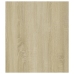 Mesa auxiliar madera contrachapada blanco y roble 60x40x45 cm