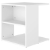 vidaXL Mesa auxiliar de madera contrachapada blanco 45x45x48 cm