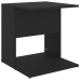 Mesa auxiliar de madera contrachapada negro 45x45x48 cm