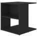 Mesa auxiliar de madera contrachapada negro 45x45x48 cm