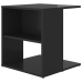 Mesa auxiliar madera contrachapada negro brillante 45x45x48 cm