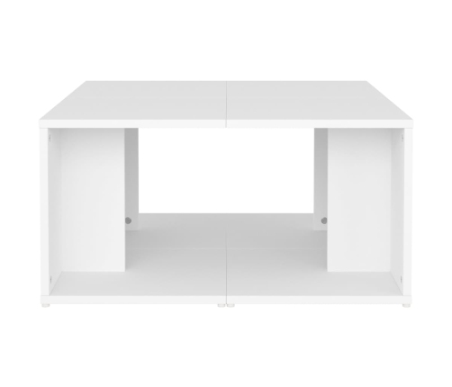 vidaXL Mesas de centro 4 pzas madera contrachapada blanco 33x33x33 cm