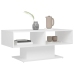 Mesa de centro madera contrachapada blanco 103,5x50x44,5 cm