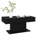 vidaXL Mesa de centro madera contrachapada negro 96x50x45 cm