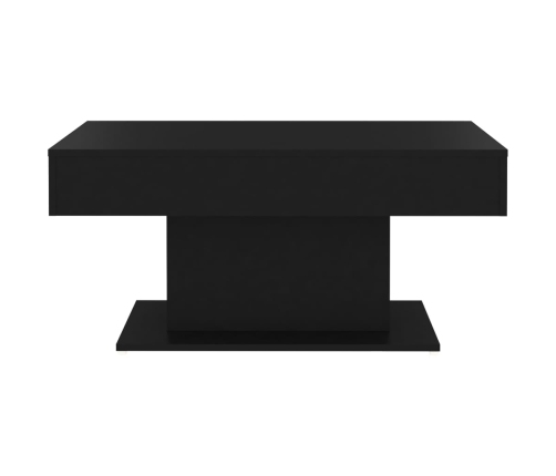 vidaXL Mesa de centro madera contrachapada negro 96x50x45 cm