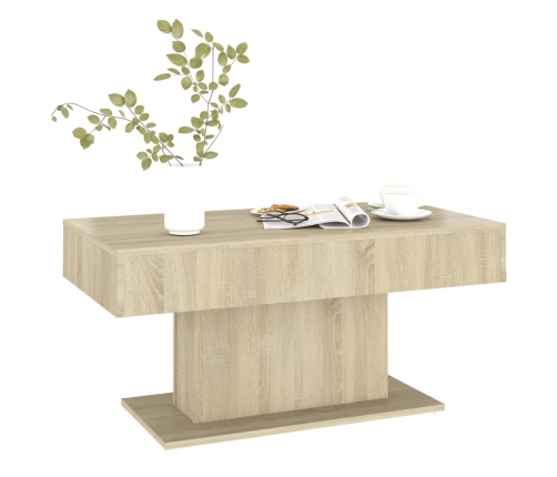 Mesa de centro madera contrachapada roble Sonoma 96x50x45 cm