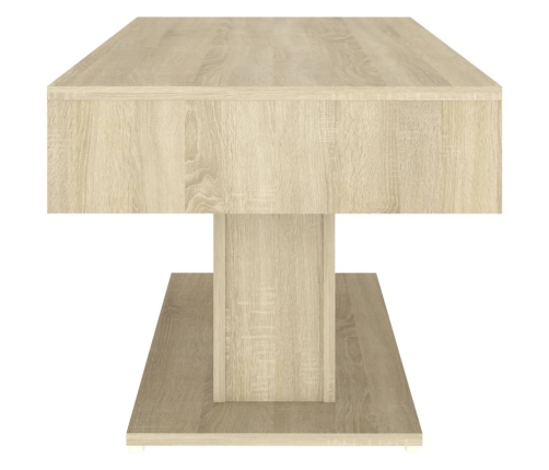 Mesa de centro madera contrachapada roble Sonoma 96x50x45 cm