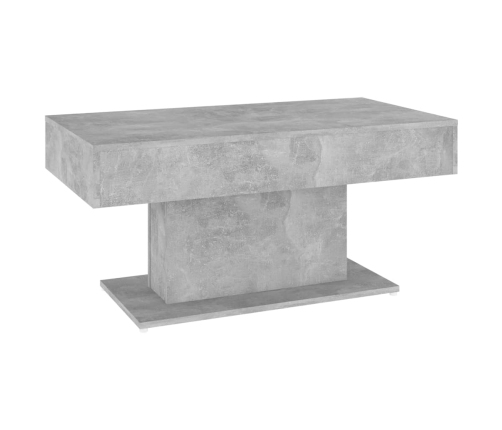 Mesa de centro madera contrachapada gris hormigón 96x50x45 cm