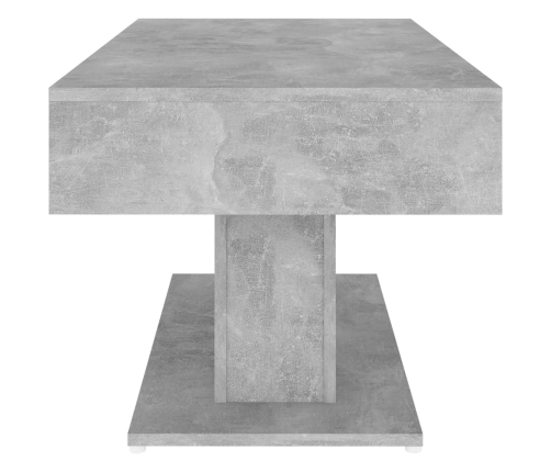 Mesa de centro madera contrachapada gris hormigón 96x50x45 cm