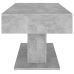 Mesa de centro madera contrachapada gris hormigón 96x50x45 cm