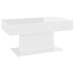 vidaXL Mesa de centro madera contrachapada blanco brillante 96x50x45cm